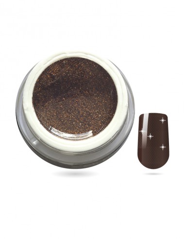 Gel colorato - Marrone Glitterato 7ml