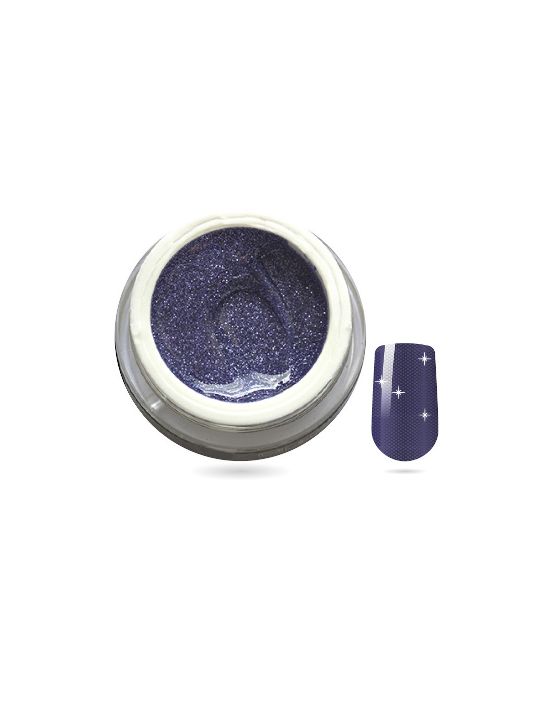 Gel colorato - Blu Violaceo Glitterato 7ml