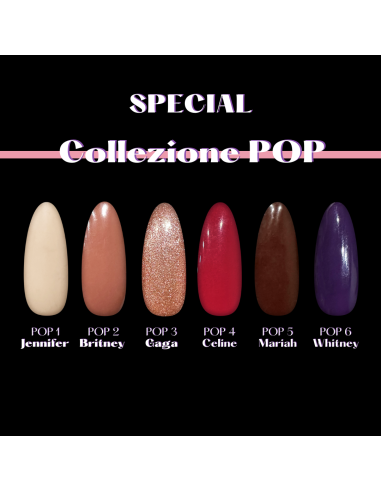 Kit Smalto Semipermanente Collezione POP - 6 colori in formato 8ml
