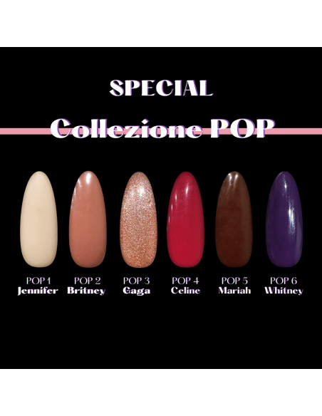 Kit Smalto Semipermanente Collezione POP - 6 colori in formato 8ml