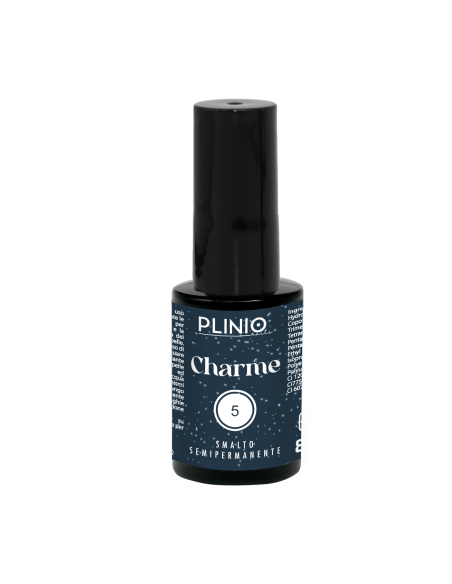 Smalto Semipermanente CHARME 5 - colore Nero Metallizzato in formato 8ml