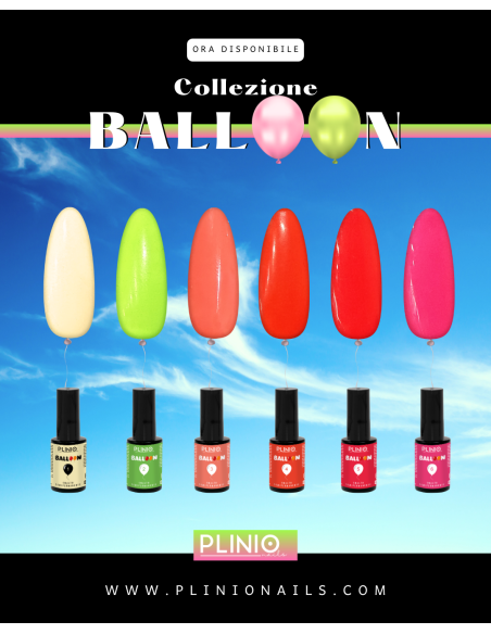 Kit Smalto Semipermanente Collezione BALLOON - 6 colori in formato 7,2g