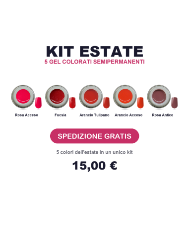 Kit Estate - 5 Gel Colorati -...