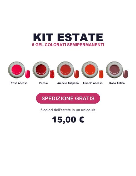Kit Estate - 5 Gel Colorati